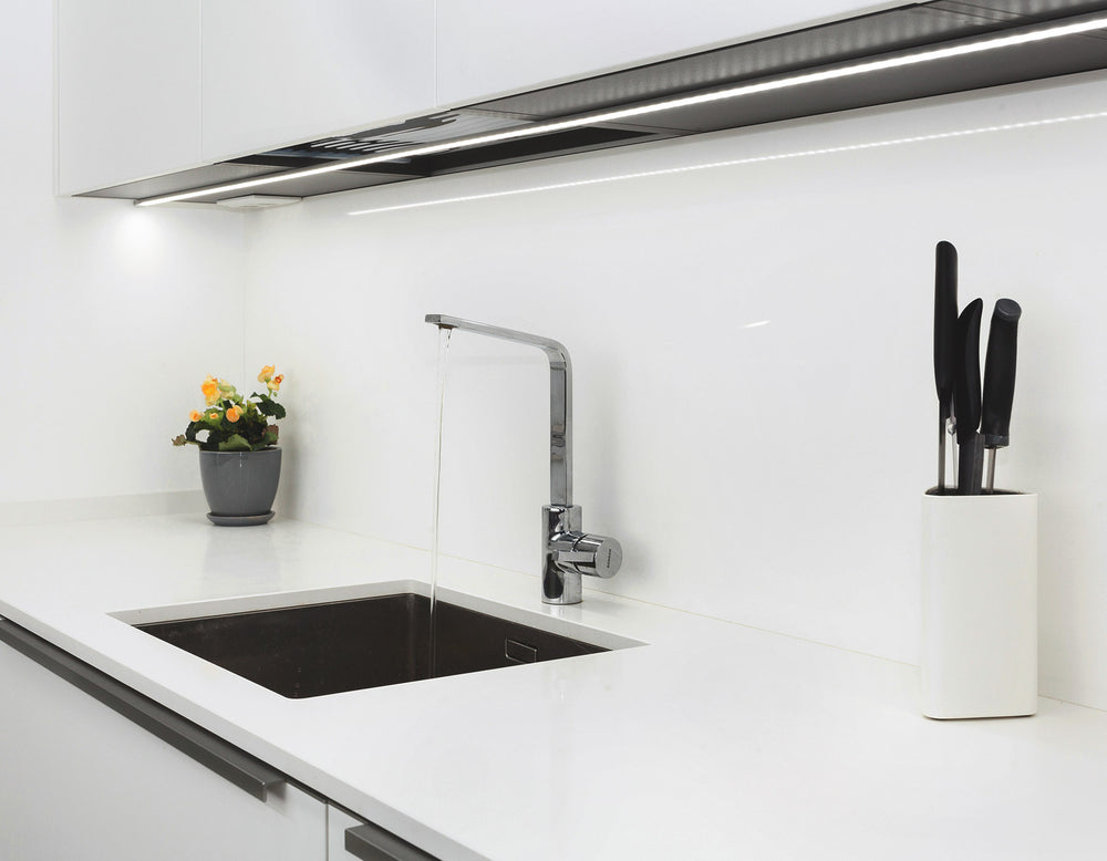 8685 snow white, kronospan white kitchen cabinets