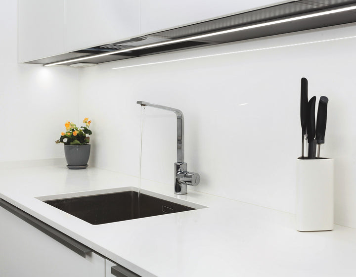 8685 snow white, kronospan white kitchen cabinets