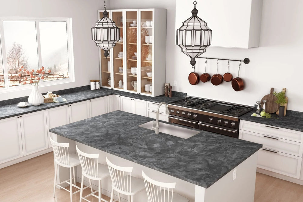Formica Marbled Gray 3704 - 180FX Laminate Sheets