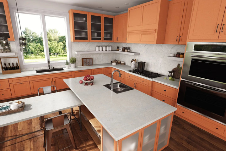 Formica Orange Felt 4973 - Laminate Sheets