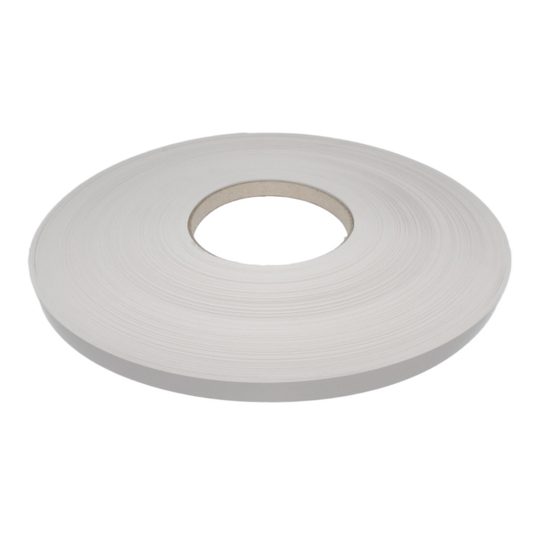 Kronospan- Snow White 8685, ABS edge band, roll-Comes standard with a Non-Glued back