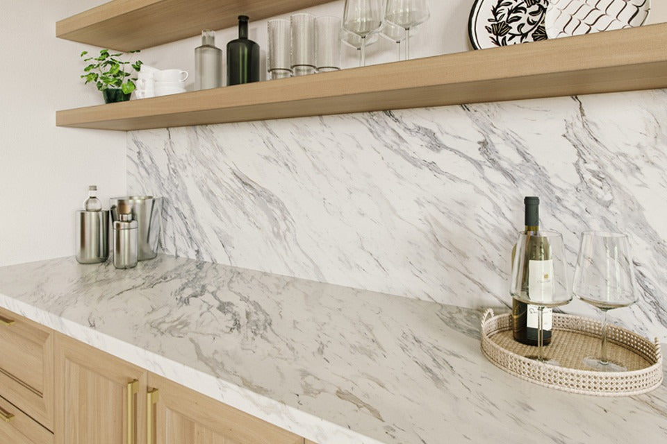 Wilsonart Calcutta Marble 4925 Laminate Sheets - Laminate Countertop
