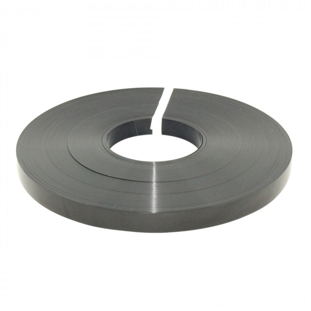 Roll of Black high-gloss edge banding, color matched to Panelia Camsan HG Black SL-06 laminate, thickness 0.4mm-1mm, length 492ft-600ft, width 7/8" to 1-5/8"